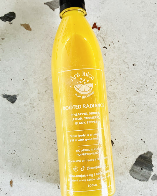 Rooted Radiance - Pineapple, Ginger, Turmeric, Lemon, Black Pepper