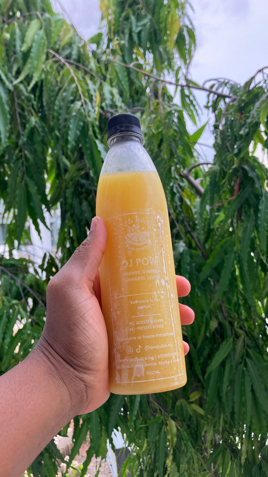 OJ Pow! - Orange, Ginger, Turmeric, Lemon, Black Pepper